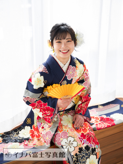 成人女性の振袖でのお写真です